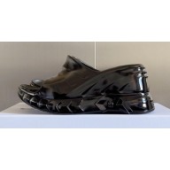 Givenchy Heel 10cm Platform 4.5cm Marshmallow wedge sandals in rubber Shiny Black 2023
