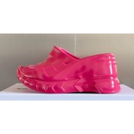 Givenchy Heel 10cm Platform 4.5cm Marshmallow wedge sandals in rubber Shiny Fuchsia 2023