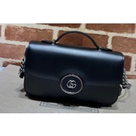 Gucci Petite GG mini shoulder bag 739722 Black 2023