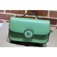Gucci Petite GG mini shoulder bag 739722 Light Green 2023