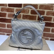 Gucci Blondie small tote bag 751518 Silver 2023