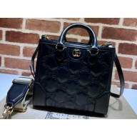 Gucci GG Matelassé mini top handle bag 728309 Black 2023