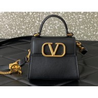 Valentino VSLING micro handbag in Calfskin Black 2023