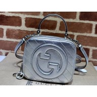 Gucci Blondie top handle bag 744434 Silver 2023