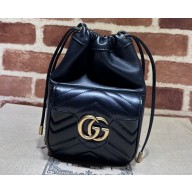Gucci GG Marmont mini bucket bag 746433 Black 2023