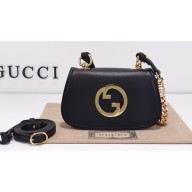 Gucci Blondie mini shoulder bag 724645 leather Black 2023