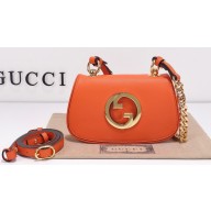 Gucci Blondie mini shoulder bag 724645 leather Orange 2023