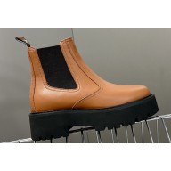 Celine Chelsea Boots In Calfskin Brown 2023