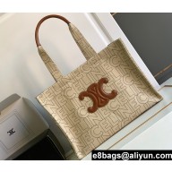 Celine Large Cabas Thais Bag In Textile With Celine All-Over Print 199162 2023