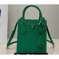 Prada Saffiano leather handbag 1BA358 Green 2023