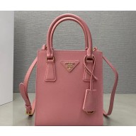 Prada Saffiano leather handbag 1BA358 Pink 2023