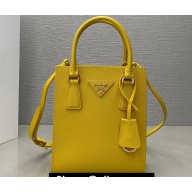 Prada Saffiano leather handbag 1BA358 Yellow 2023