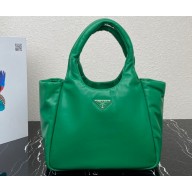 Prada Medium padded Soft nappa leather bag 1BG413 Green 2023