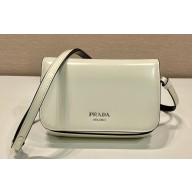 Prada Brushed leather mini-bag with shoulder strap 2VD061 White 2023