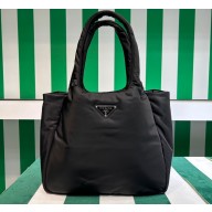 Prada Large padded Re-Nylon tote bag 1BG449 Black 2023