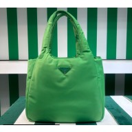 Prada Large padded Re-Nylon tote bag 1BG449 Green 2023