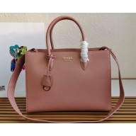 Prada Large Saffiano Leather Handbag 1ba153 Pink 2023