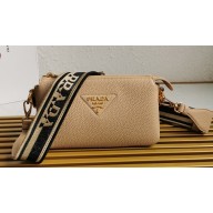 Prada Leather shoulder bag 1BH194 Beige 2023