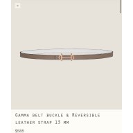Hermes Gamma belt buckle & Reversible leather strap 13 mm 01 2023