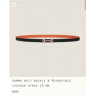 Hermes Gamma belt buckle & Reversible leather strap 13 mm 05 2023