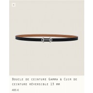 Hermes Gamma belt buckle & Reversible leather strap 13 mm 06 2023