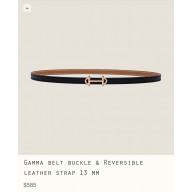 Hermes Gamma belt buckle & Reversible leather strap 13 mm 07 2023
