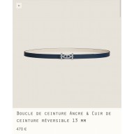 Hermes Ancre belt buckle & Reversible leather strap 13 mm 01 2023