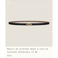 Hermes Ancre belt buckle & Reversible leather strap 13 mm 08 2023