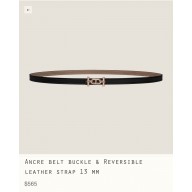 Hermes Ancre belt buckle & Reversible leather strap 13 mm 09 2023