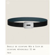 Hermes Neo belt buckle & Reversible leather strap 32 mm 04 2023