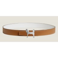 Hermes Panache belt buckle & Reversible leather strap 32 mm 03 2023