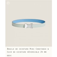 Hermes Mini Constance belt buckle & Reversible leather strap 24 mm 04 2023
