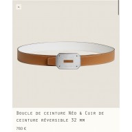 Hermes Neo belt buckle & Reversible leather strap 32 mm 06 2023