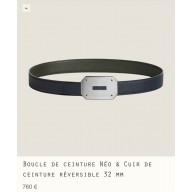 Hermes Neo belt buckle & Reversible leather strap 32 mm 08 2023