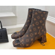Louis Vuitton Heel 5.5cm Shake Ankle Boots Monogram Brown 2023