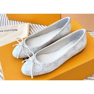 Louis Vuitton Monogram Nina Flat Ballerinas White 2023