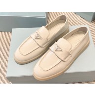 Prada Patent leather Women/Men loafers White 2023