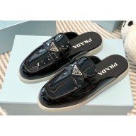 Prada Patent leather Women/Men sabots Black 2023