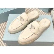 Prada Patent leather Women/Men sabots White 2023