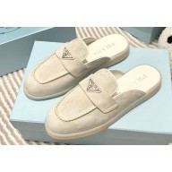 Prada Suede leather Women/Men sabots White 2023