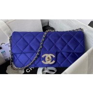 Chanel Satin Clutch with Chain Bag AS3791 Blue 2023