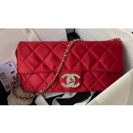 Chanel Satin Clutch with Chain Bag AS3791 Dark Red 2023