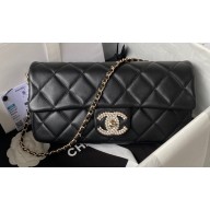 Chanel Lambskin Clutch with Chain Bag AS3791 Black 2023