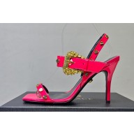 Versace Heel 10cm Studded Emily Slingback Sandals Fuchsia 2023