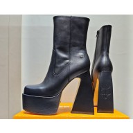 NAKED WOLFE Heel 14.5cm Jane Platform 6cm Leather Heeled-boots Black 2023