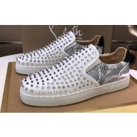 Christian Louboutin Men's Roller-Boat Spiked Slip-On Sneakers 03