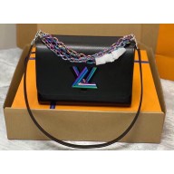 Louis Vuitton Epi grained leather Twist MM Bag M22028 Black 2023