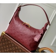 Louis Vuitton Embossed supple grained cowhide leather Sac Sport Bag M46674 Wine Red 2023