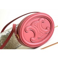 Celine CROSSBODY OVAL PURSE cuir triomphe in SMOOTH CALFSKIN 101703 Rouge Red