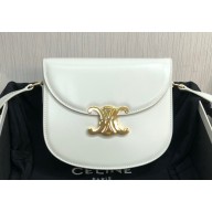 Celine BESACE CLEA BAG in Shiny calfskin 110413 White